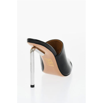 Off-White Letaher ALLEN Pointed Mules Heel 10 cm