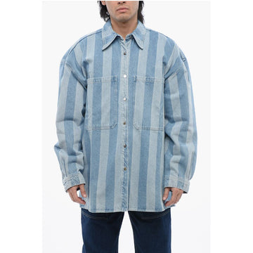 Nanushka Awning Striped Denim BEAUX Jacket