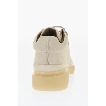 Burberry Suede Wallabee Shoes with Rubber Sole