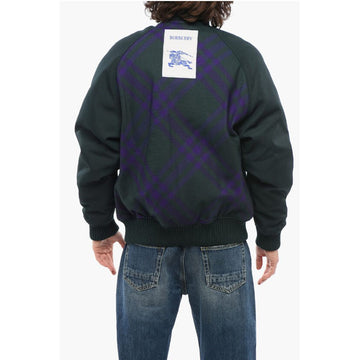 Burberry Tartan Patterned Reversible Bomber Jacket