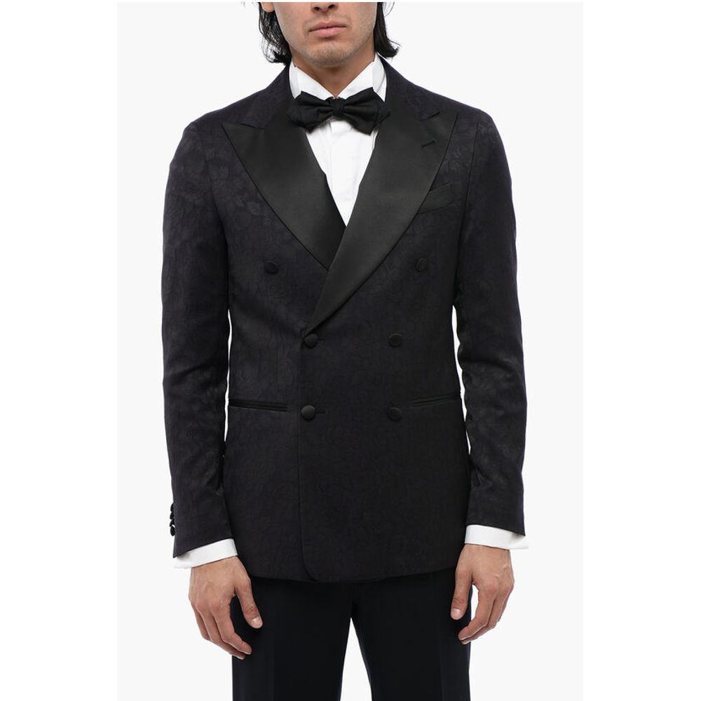 Corneliani CC COLLECTION Double-breasted CERIMONIA REWARD Jacquard Blaz