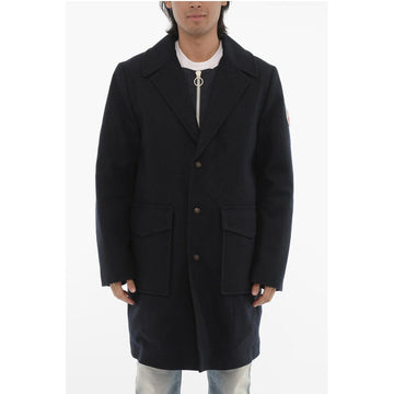 Woolrich Wool Coat with Snap Buttons