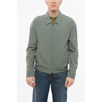 Corneliani ID Nylon Winbreaker Jacket with Frontal Zip