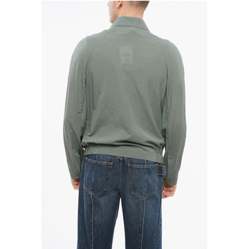 Corneliani ID Nylon Winbreaker Jacket with Frontal Zip