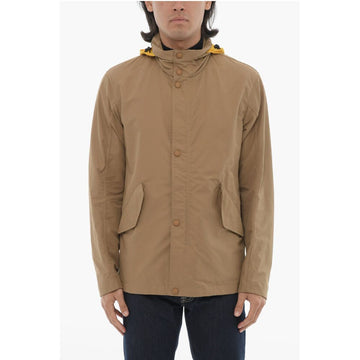 Corneliani CC COLLECTION Contrasting-hooded Windbreaker Jacket