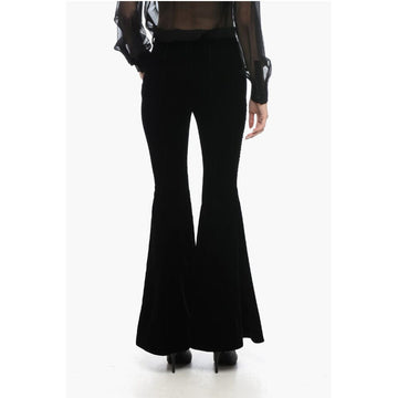 Saint Laurent Velvet Flared Pants