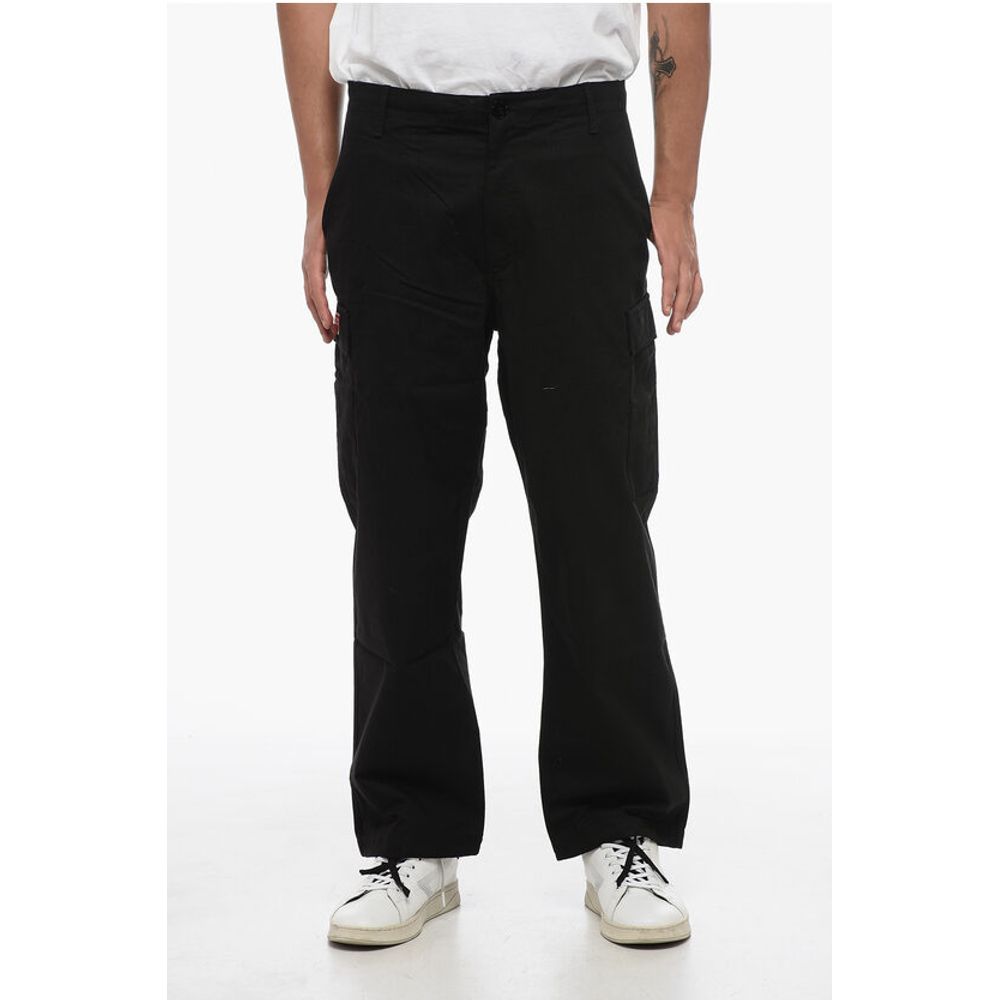 Kenzo Cotton Cargo Pants with Drawstringed Waistband