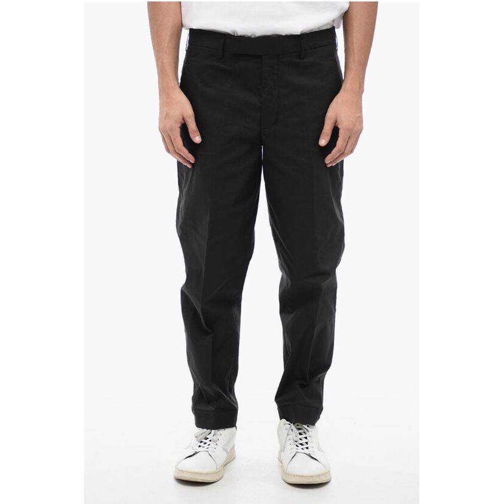 Neil Barrett Regular Rise METAL HEM Cotton Blend Pants