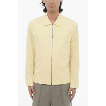 Neil Barrett Solid Color Harrington Jacket with Zip Closure