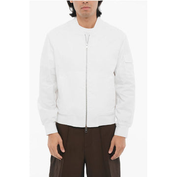 Neil Barrett Lightweight Skinny Fit Bomber Jacket with Zip Closure