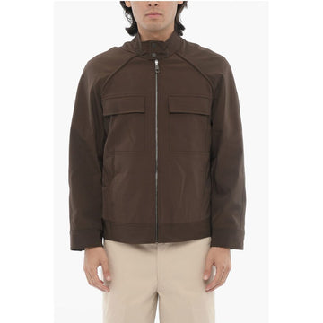 Neil Barrett Boxy Fit BARACUTA Jacket with Zip Closure