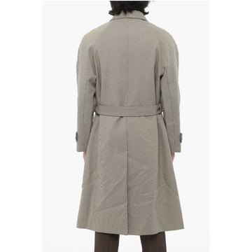 Neil Barrett Embroidered RAINMAC Coat with Belt