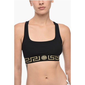 Versace Cropped Top with La Greca Motif