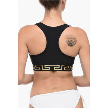 Versace Cropped Top with La Greca Motif