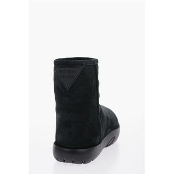 Bottega Veneta Shearling SNAP Ankle Boots with Logo Application
