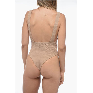 Elou Solid Color Crochet MAYA One Piece Swimsuit