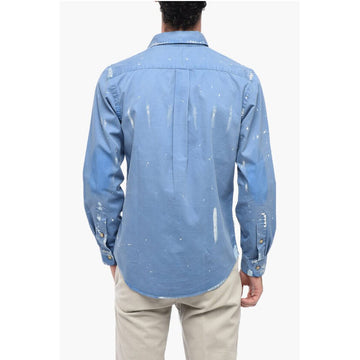 Polo Ralph Lauren Classic Fit Saharan Shirt with Paint Effect Print