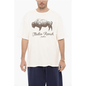 1989 Studio Front Printed STUDIO RANCH Crew-neck T-Shirt