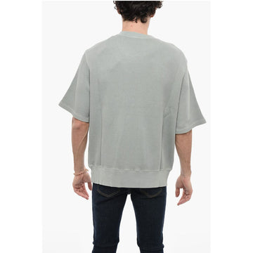 Diesel Honeycomb Motif S-COOLWAF Crew-Neck T-shirt with Maxi Print