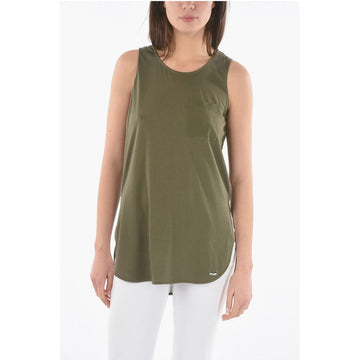 Woolrich Side Splits Oversized Top with Breast Pocket