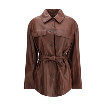 Brunello Cucinelli Saharan leather Jacket