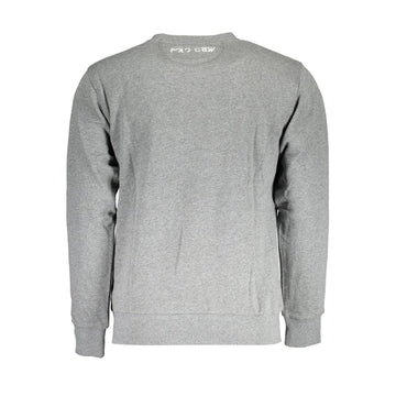 La Martina Gray Cotton Men Sweater