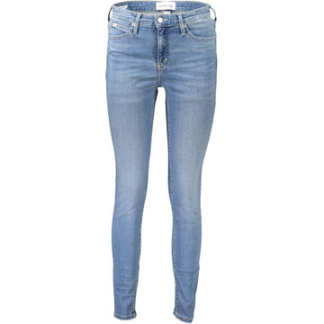 Calvin Klein Blue Cotton Women Jeans