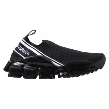 Dolce & Gabbana Black Sorrento Slip On Low Top Sneakers