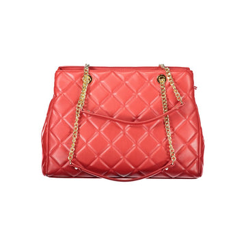 Mario Valentino Red Polyethylene Women Handbag