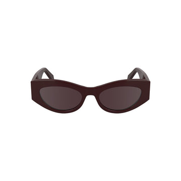 Calvin Klein Red Haircalf Women Sunglass