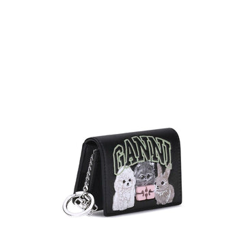 Ganni Bou Card Holder with Animals