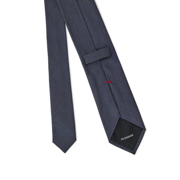 Jil Sander Blue Silk Ty