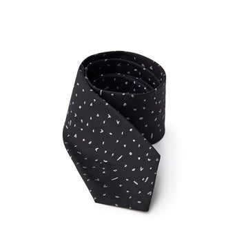 Jil Sander Black Silk Ty