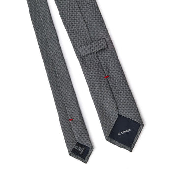 Jil Sander Gray Silk Ty