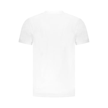 Cavalli Class White Cotton Men T-Shirt