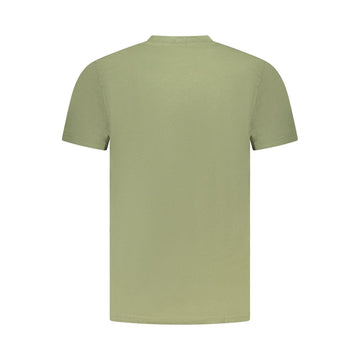 Cavalli Class Green Cotton Men T-Shirt