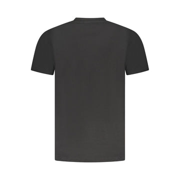 Cavalli Class Black Cotton Men T-Shirt