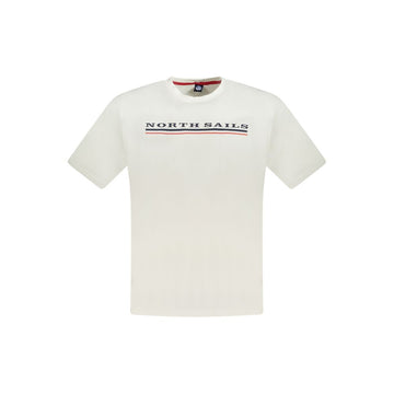 North Sails White Cotton Men T-Shirt