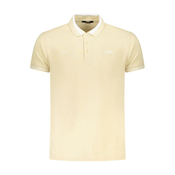 Cavalli Class Beige Cotton Men Polo Shirt