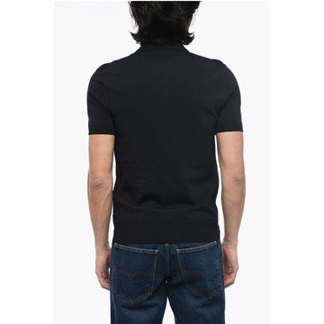 Neil Barrett Solid Color Slim Fit Polo Shirt