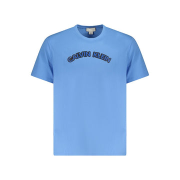 Calvin Klein Light Blue Cotton Men T-Shirt