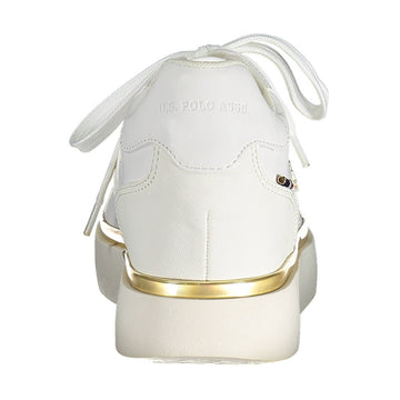U.S. POLO ASSN. White Polyester Women Sneaker