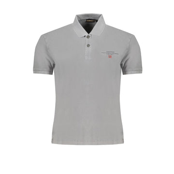 Napapijri Brown Cotton Men Polo Shirt