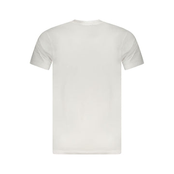 Cavalli Class White Cotton Men T-Shirt
