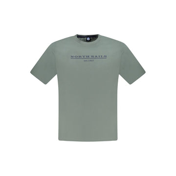 North Sails Green Cotton Men T-Shirt