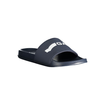 Gas Blue Polyester Men Sandal