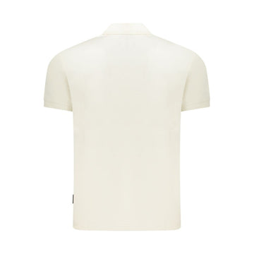 Napapijri White Cotton Men Polo Shirt