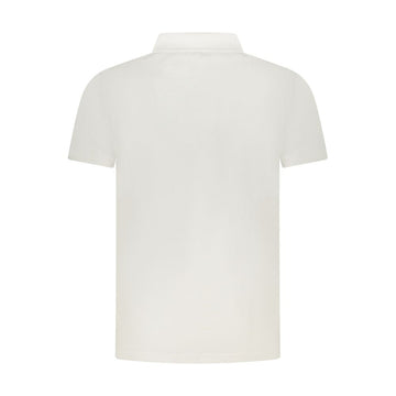 Cavalli Class White Cotton Men Polo Shirt