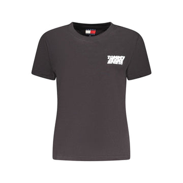 Tommy Hilfiger Black Cotton Women T-Shirt