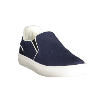 Gas Blue Polyester Men Sneaker
